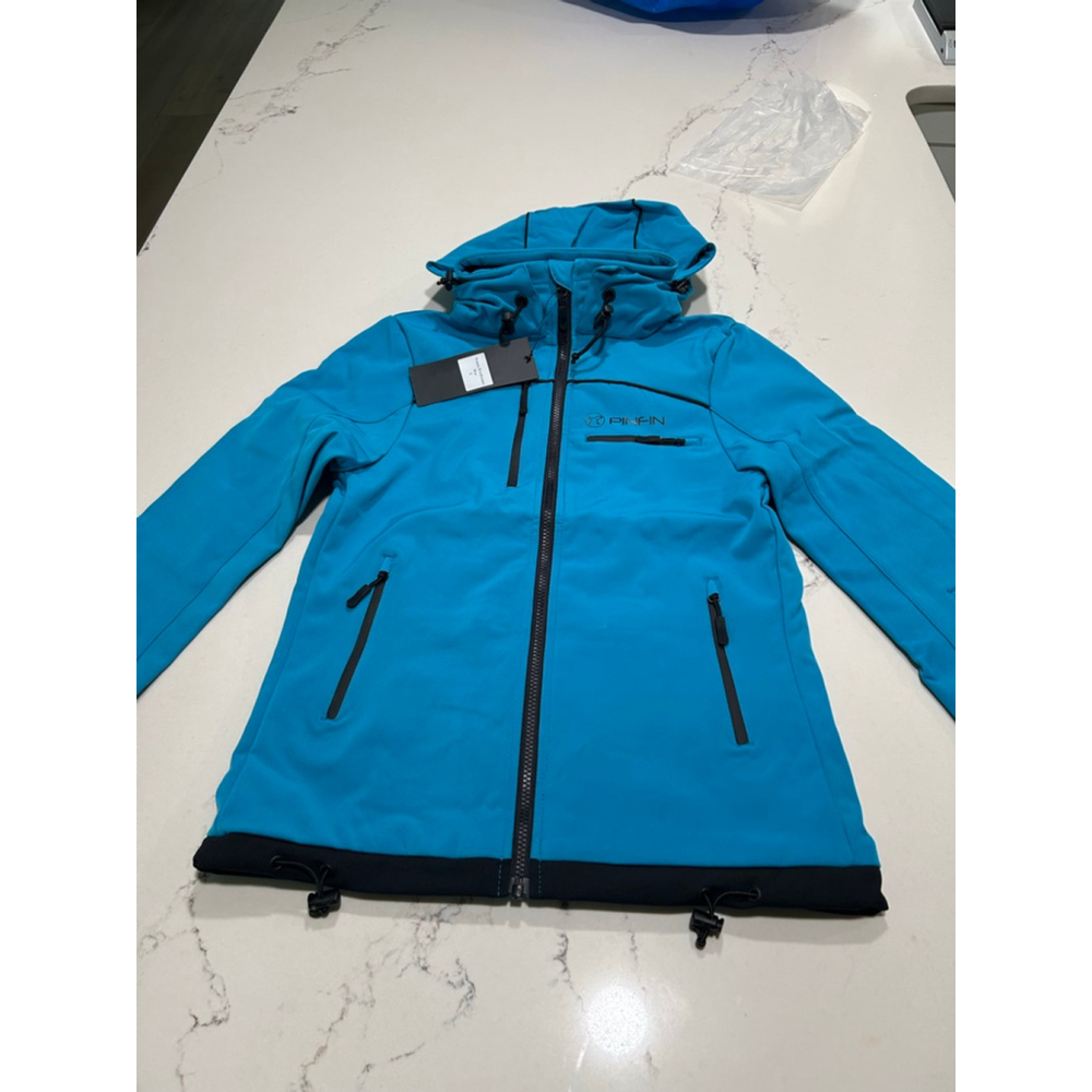 NEW Teal Womens Pin Fin Snow Windbreaker Jacket Alpha $200 S